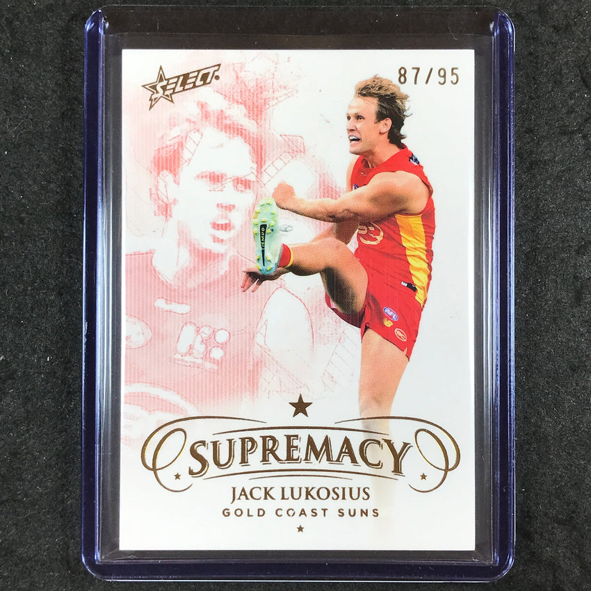 2024 Select AFL Supremacy JACK LUKOSIUS Gold 87/95 #77