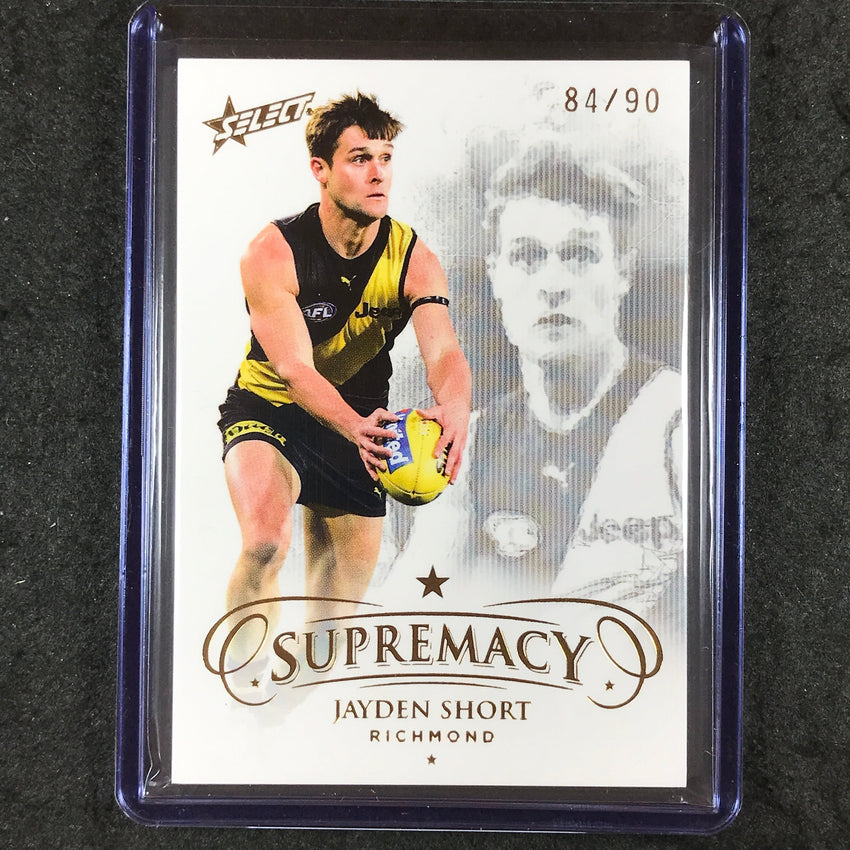2021 Select AFL Supremacy JAYDEN SHORT Base Gold 84/90 #83