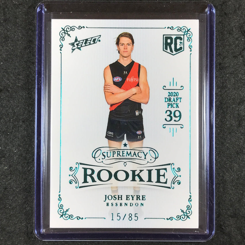 2021 Select AFL Supremacy JOSH EYRE Rookie Platinum Blue 15/85 #39