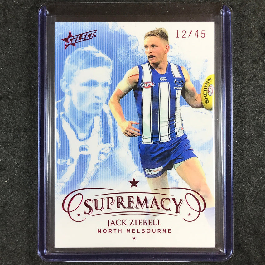 2021 Select AFL Supremacy JACK ZIEBELL Base Red 12/45 #72