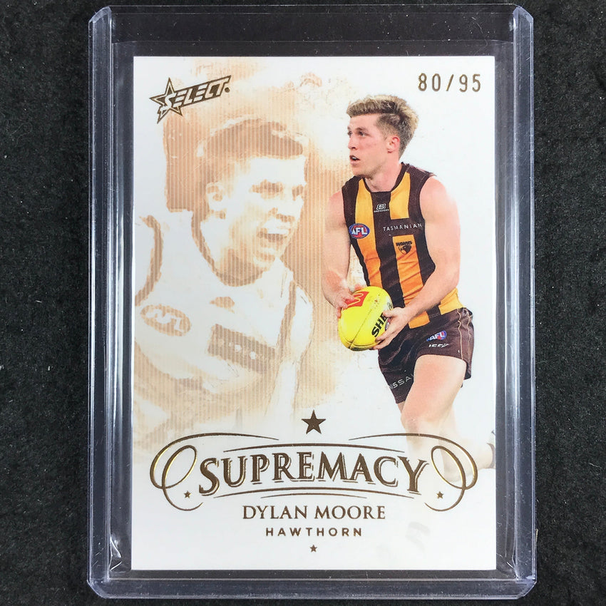 2024 Select AFL Supremacy DYLAN MOORE Gold 80/95 #87