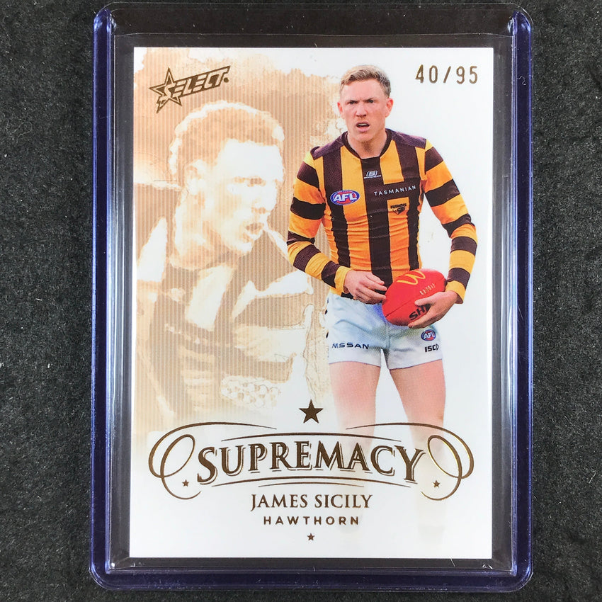 2024 Select AFL Supremacy JAMES SICILY Gold 40/95 #89