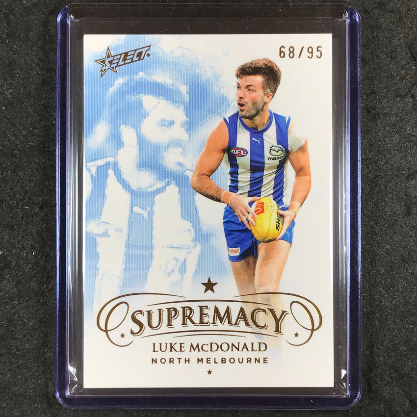 2024 Select AFL Supremacy LUKE MCDONALD Gold 68/95 #102
