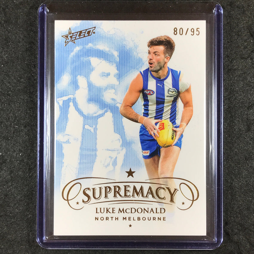 2024 Select AFL Supremacy LUKE MCDONALD Gold 80/95 #102