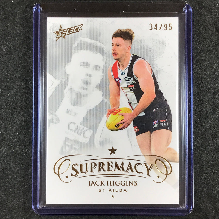 2024 Select AFL Supremacy JACK HIGGINS Gold 34/95 #127