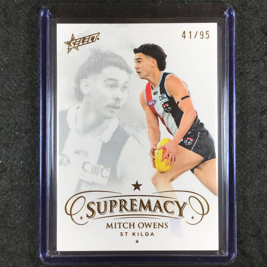 2024 Select AFL Supremacy MITCH OWENS Gold 41/95 #130