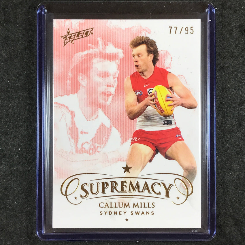 2024 Select AFL Supremacy CALLUM MILLS Gold 77/95 #141