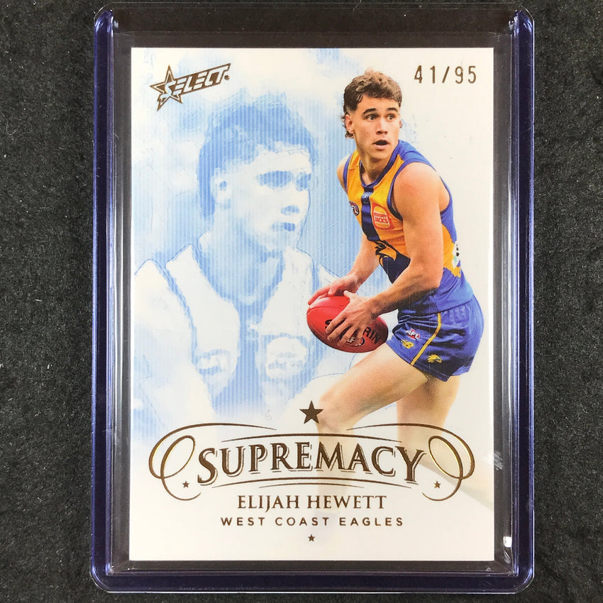 2024 Select AFL Supremacy ELIJAH HEWETT Gold 41/95 #149
