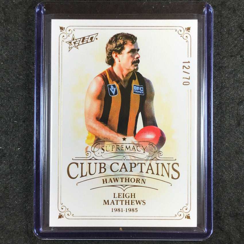 2024 Select AFL Supremacy LEIGH MATTHEWS Club Captains 12/70 #39