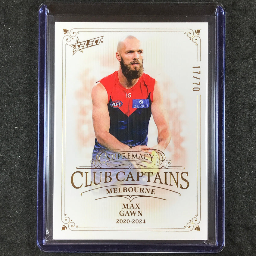 2024 Select AFL Supremacy MAX GAWN Club Captains 17/70 #41