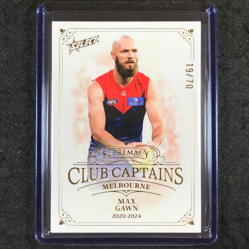 2024 Select AFL Supremacy MAX GAWN Club Captains 19/70 #41