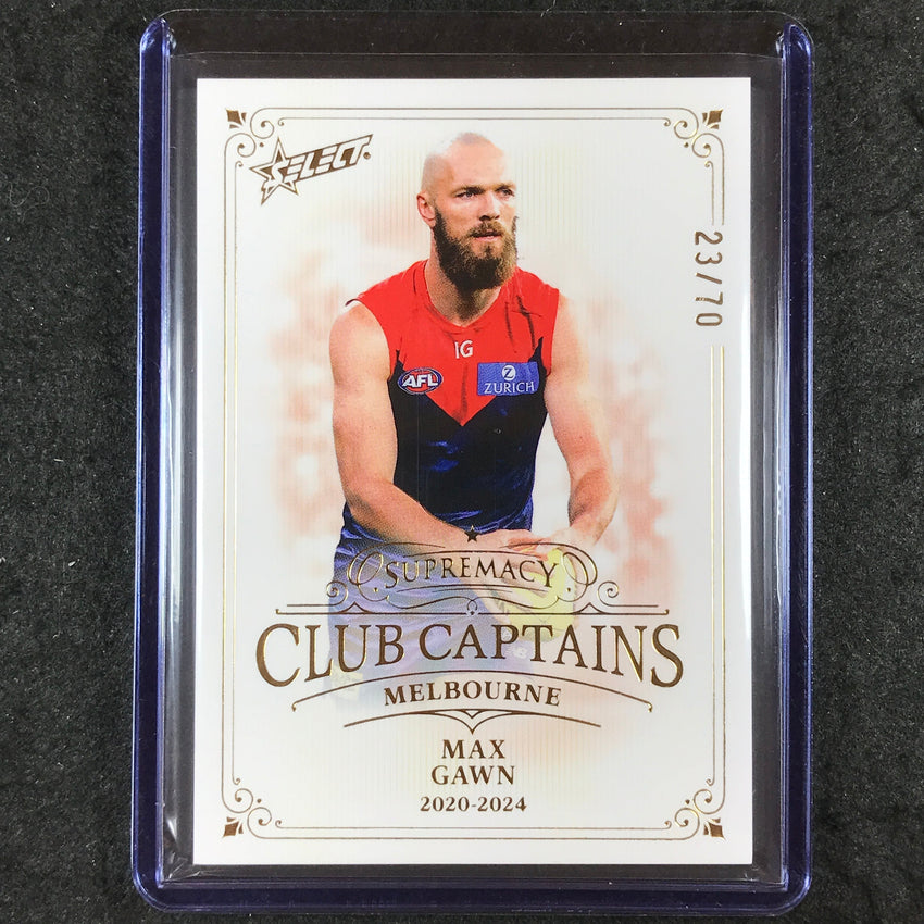 2024 Select AFL Supremacy MAX GAWN Club Captains 23/70 #41
