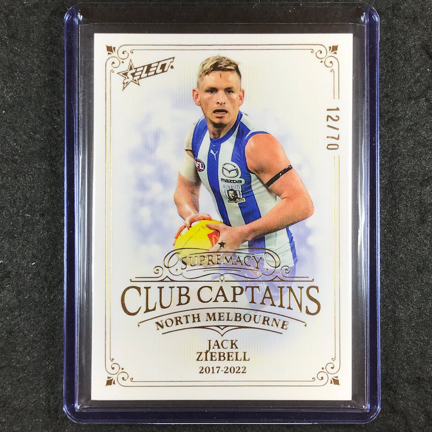2024 Select AFL Supremacy JACK ZIEBELL Club Captains 12/70 #46