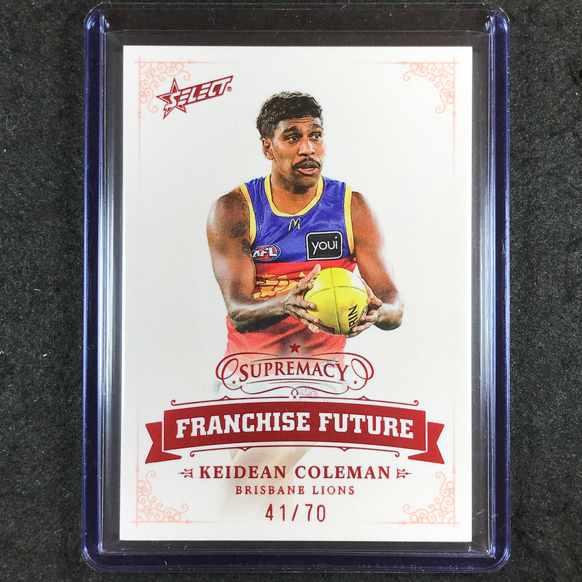2024 Select AFL Supremacy KEIDEAN COLEMAN Franchise Future 41/70 #4