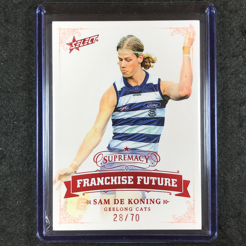 2024 Select AFL Supremacy SAM DE KONING Franchise Future 28/70 #13