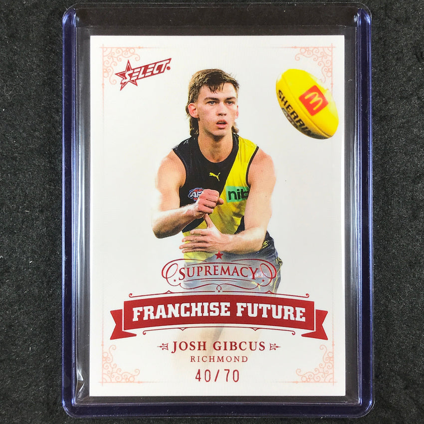 2024 Select AFL Supremacy JOSH GIBCUS Franchise Future 40/70 #28