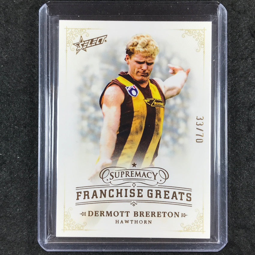 2024 Select AFL Supremacy DERMOTT BRERETON Franchise Greats 33/70 #20