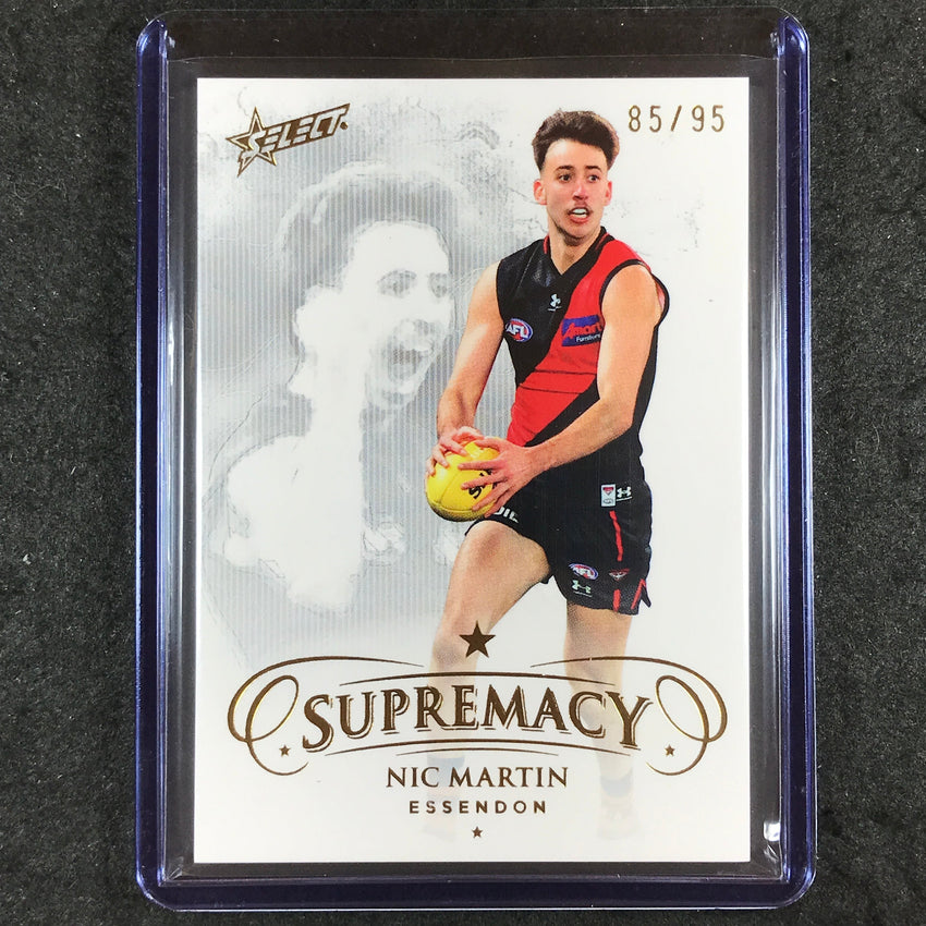 2024 Select AFL Supremacy NIC MARTIN Gold 85/95 #39