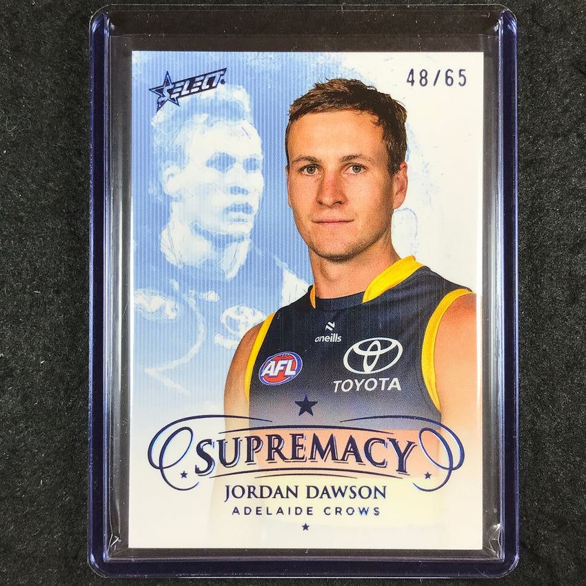 2024 Select AFL Supremacy JORDAN DAWSON Blue Portrait 48/65 #1
