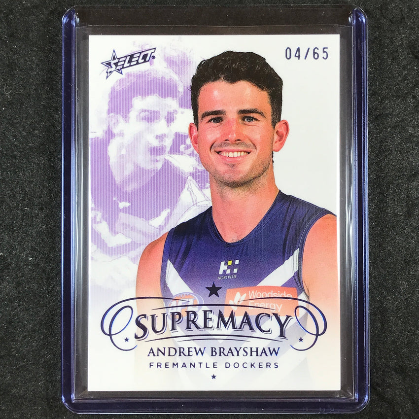 2024 Select AFL Supremacy ANDREW BRAYSHAW Blue Portrait 4/65 #47