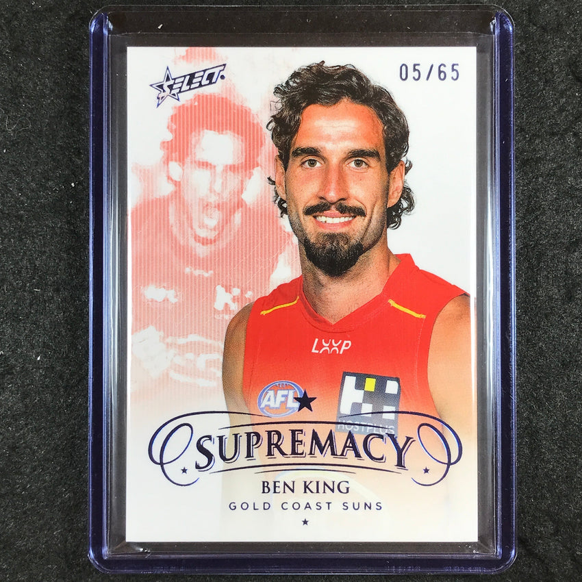 2024 Select AFL Supremacy BEN KING Blue Portrait 5/65 #76