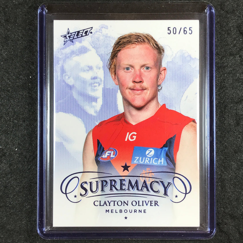 2024 Select AFL Supremacy CLAYTON OLIVER Blue Portrait 50/65 #95
