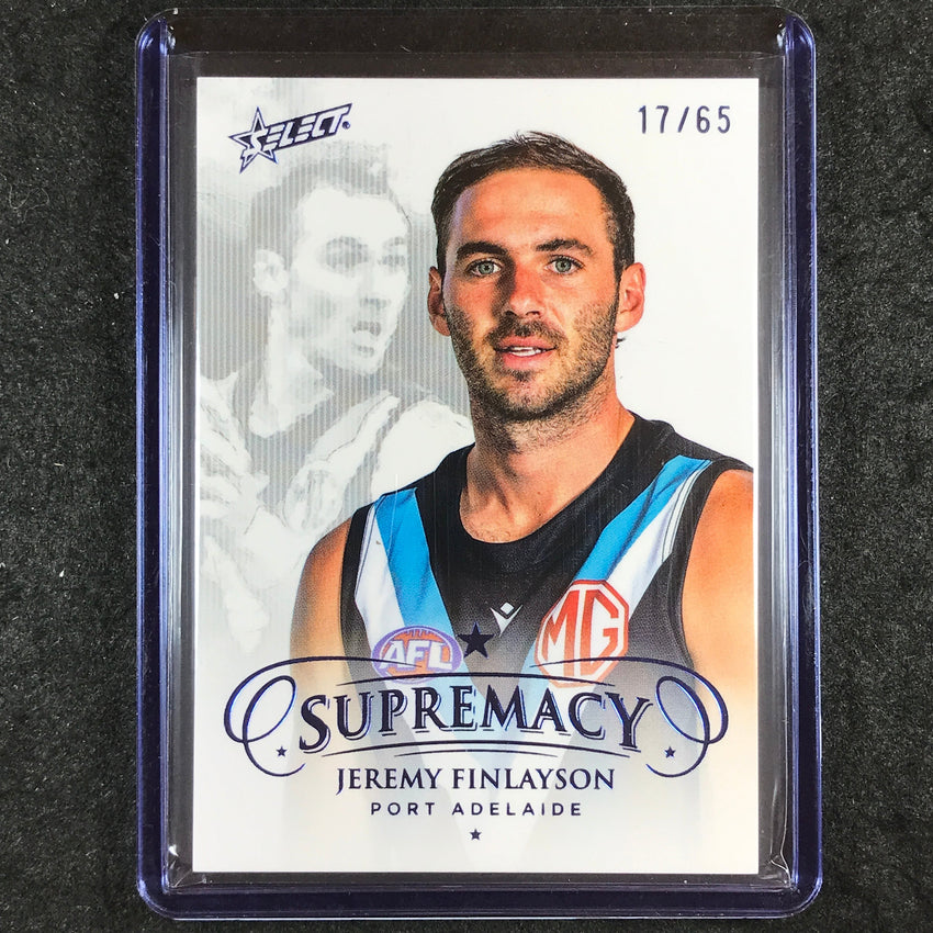 2024 Select AFL Supremacy JEREMY FINLAYSON Blue Portrait 17/65 #113