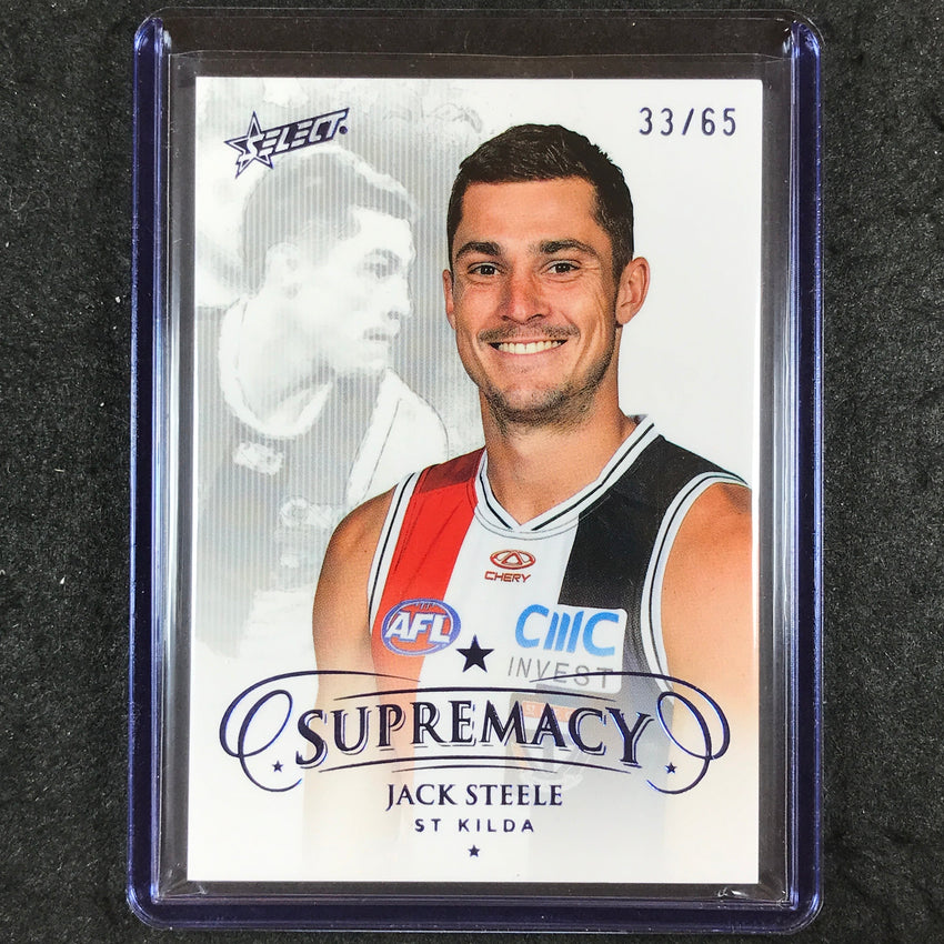 2024 Select AFL Supremacy JACK STEELE Blue Portrait 33/65 #133