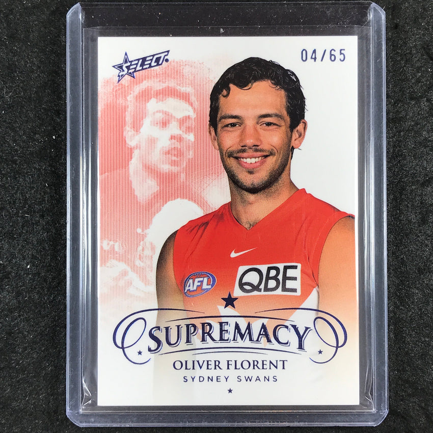 2024 Select AFL Supremacy OLIVER FLORENT Blue Portrait 4/65 #137