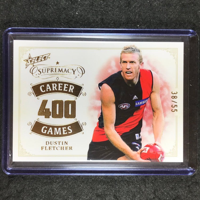 2024 Select AFL Supremacy DUSTIN FLETCHER Career Games 38/55 #DF