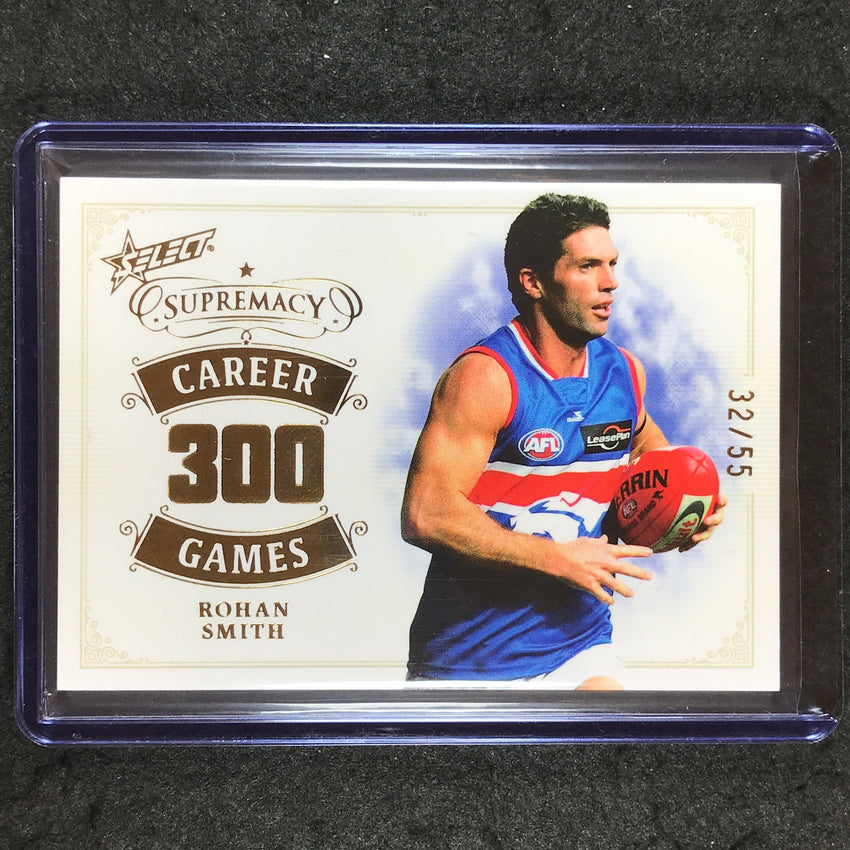 2024 Select AFL Supremacy ROHAN SMITH Career Games 32/55 #RS