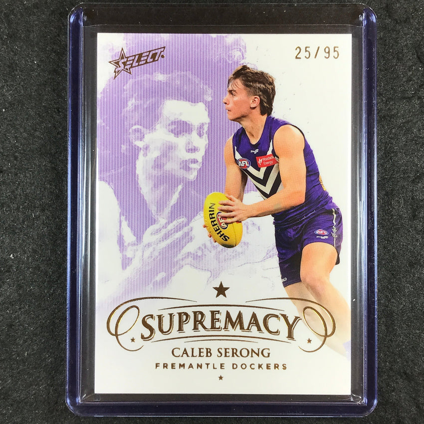2024 Select AFL Supremacy CALEB SERONG Gold 25/95 #53