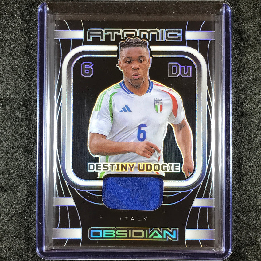 2023-24 Obsidian Soccer DESTINY UDOGIE Atomic Material Jersey Relic 157/199
