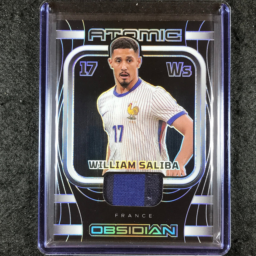 2023-24 Obsidian Soccer WILLIAM SALIBA Atomic Material Jersey Relic 125/199