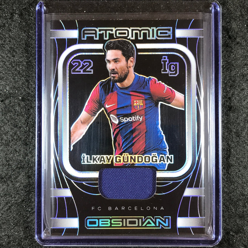 2023-24 Obsidian Soccer ILKAY GUNDOGAN Atomic Material Jersey Relic Base 28/199
