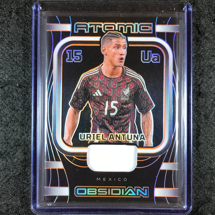 2023-24 Obsidian Soccer URIEL ANTUNA Atomic Material Jersey Relic Orange 75/99