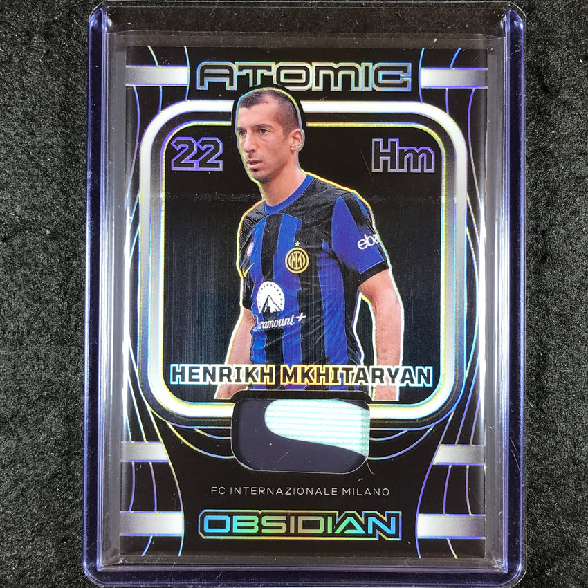 2023-24 Obsidian Soccer HENRIKH MKHITARYAN Atomic Material Patch Yellow 8/10