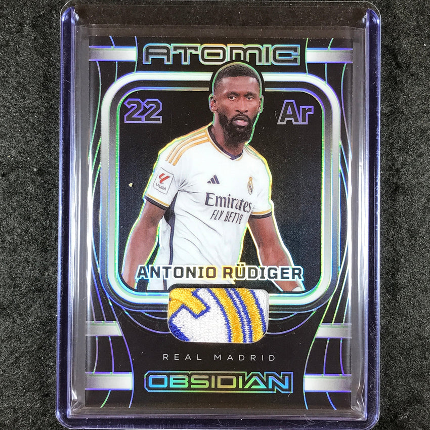 2023-24 Obsidian Soccer ANTONIO RUDIGER Atomic Material Patch Relic Green 1/5