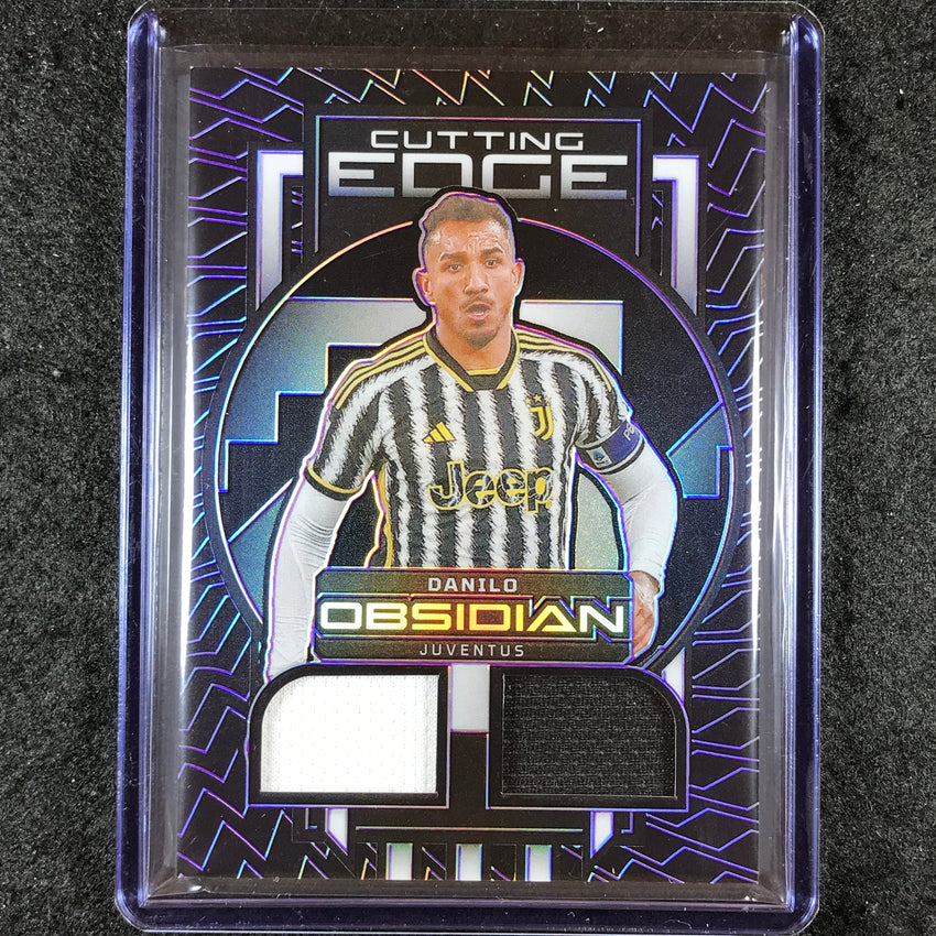 2023-24 Obsidian Soccer DANILO Cutting Edge Jersey Relic Purple Electric 36/50