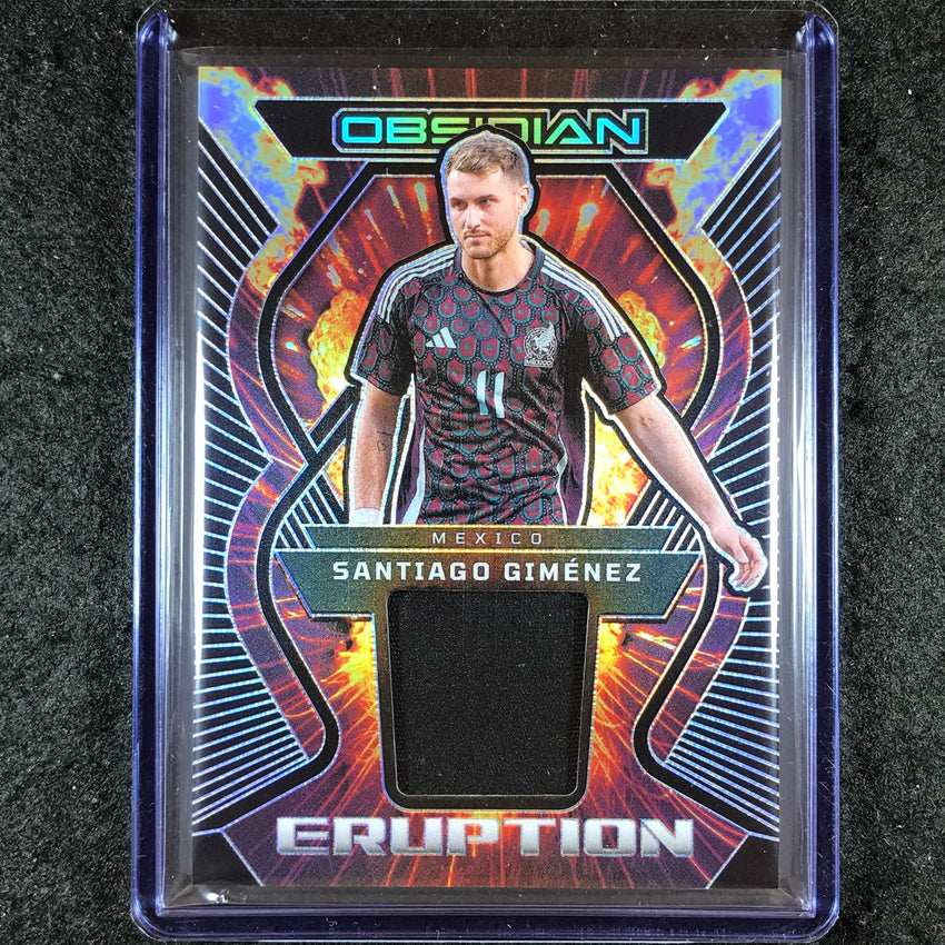 2023-24 Obsidian Soccer SANTIAGO GIMENEZ Eruption Jersey Relic Base 181/199