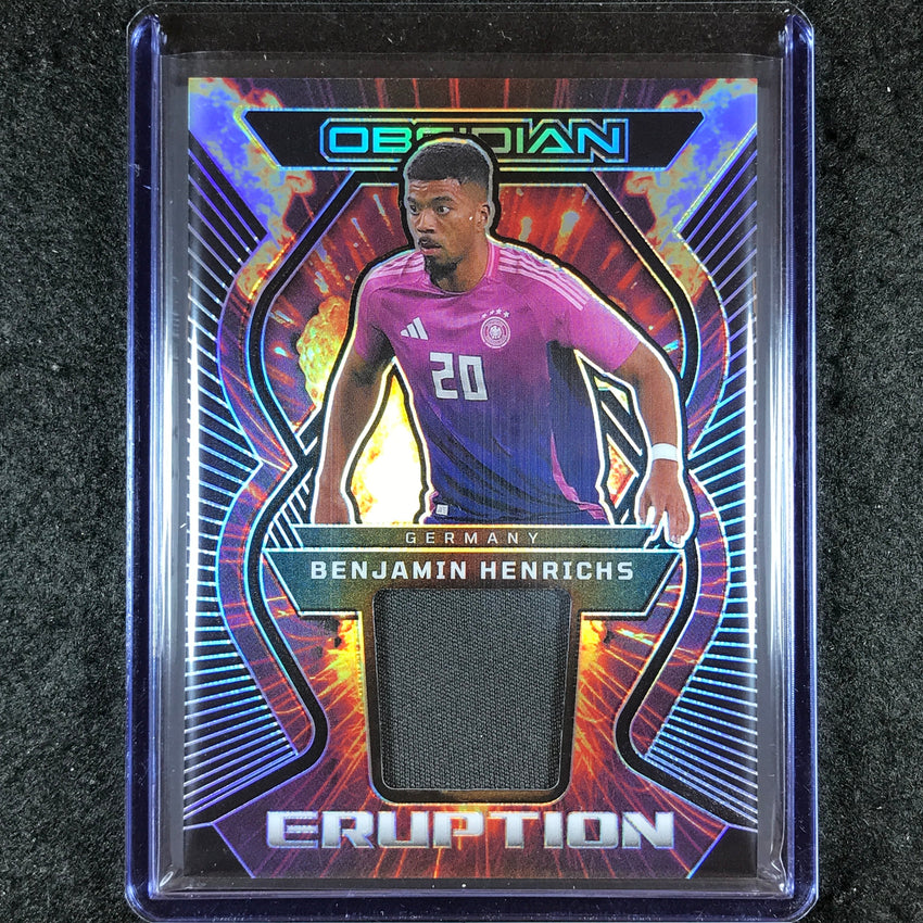 2023-24 Obsidian Soccer BENJAMIN HENRICHS Eruption Jersey Relic Base 72/199
