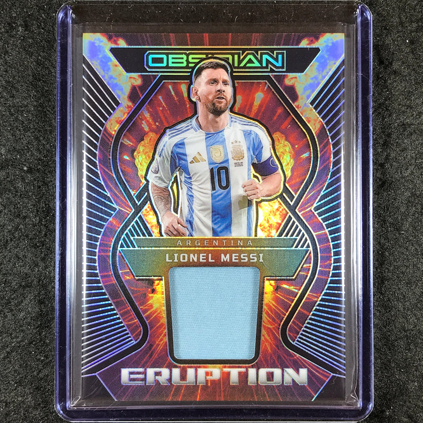 2023-24 Obsidian Soccer LIONEL MESSI Eruption Jersey Relic Base 148/199