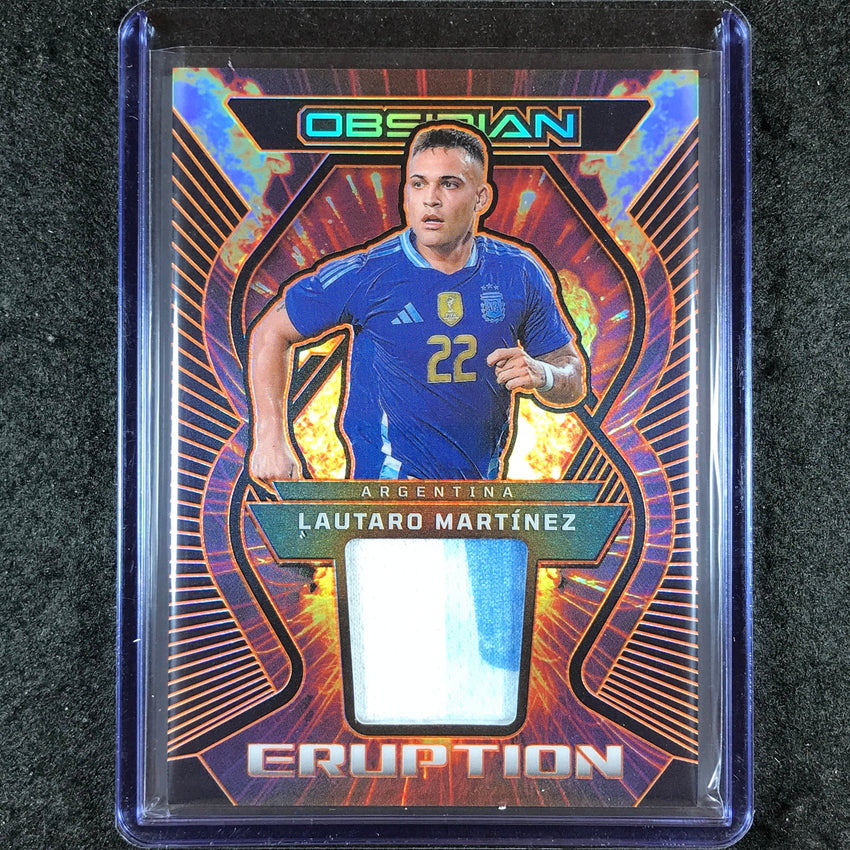 2023-24 Obsidian Soccer LAUTARO MARTINEZ Eruption Jersey Relic Orange 90/99