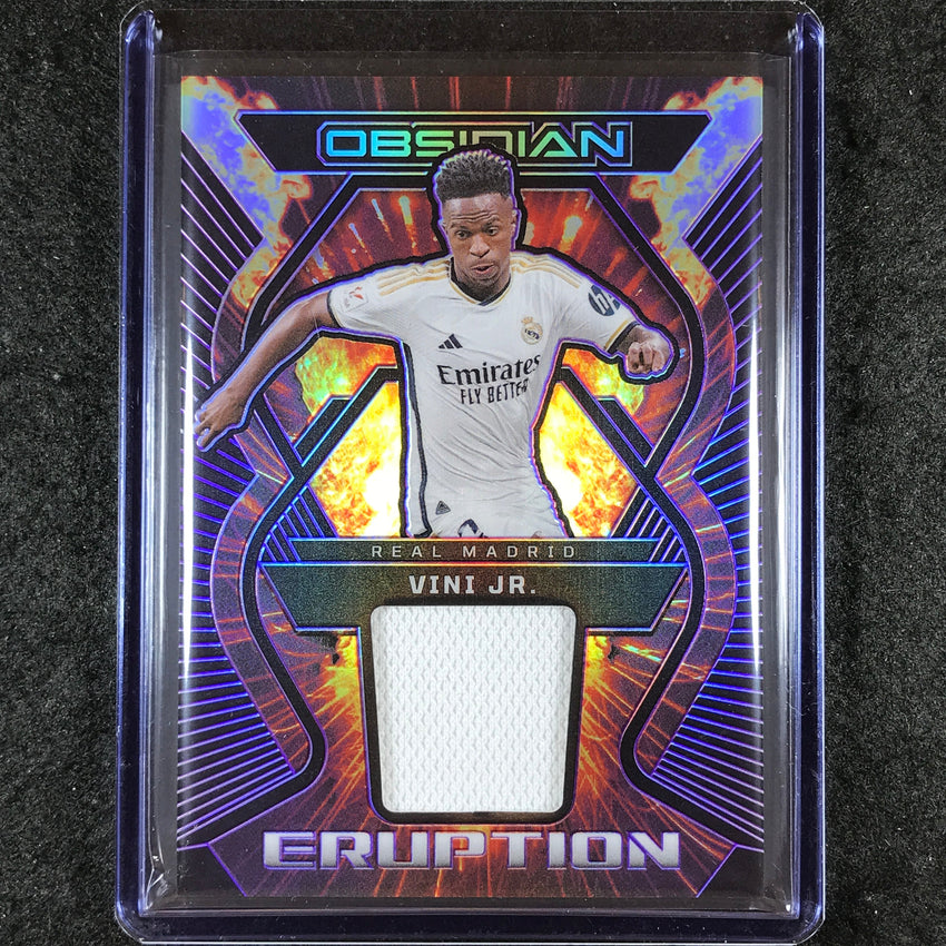 2023-24 Obsidian Soccer VINI JR. Eruption Jersey Relic Purple Electric 21/50