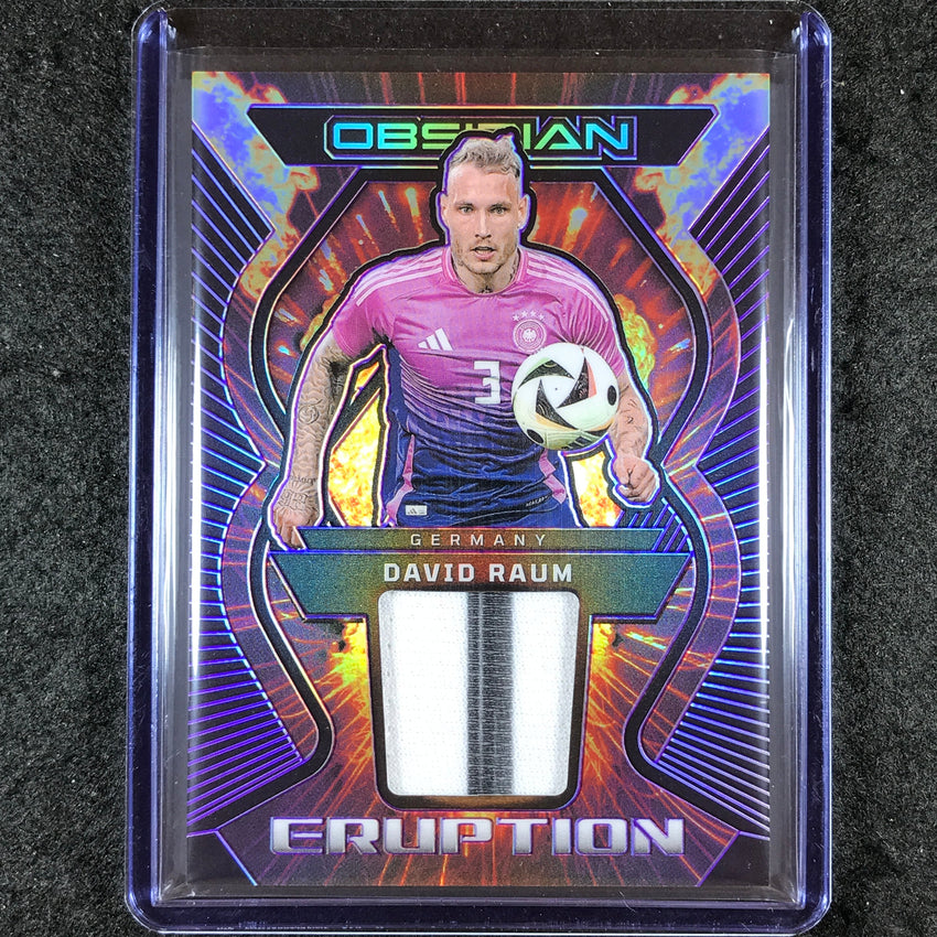 2023-24 Obsidian Soccer DAVID RAUM Eruption Jersey Relic Purple Electric 41/50