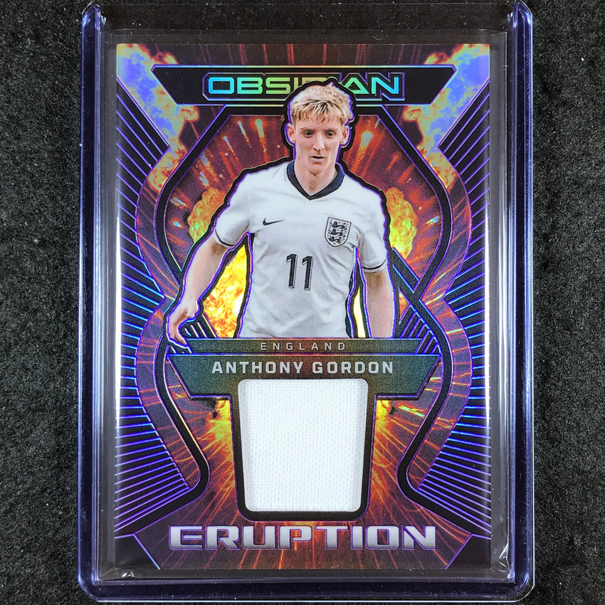2023-24 Obsidian Soccer ANTHONY GORDON Eruption Jersey Relic Purple 41/50