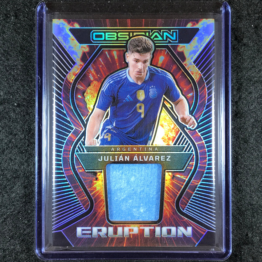 2023-24 Obsidian Soccer JULIAN ALVAREZ Eruption Jersey Relic Base 15/49