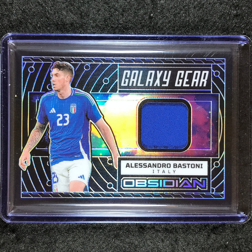 2023-24 Obsidian Soccer ALESSANDRO BASTONI Galaxy Gear Jersey Relic Base 110/199