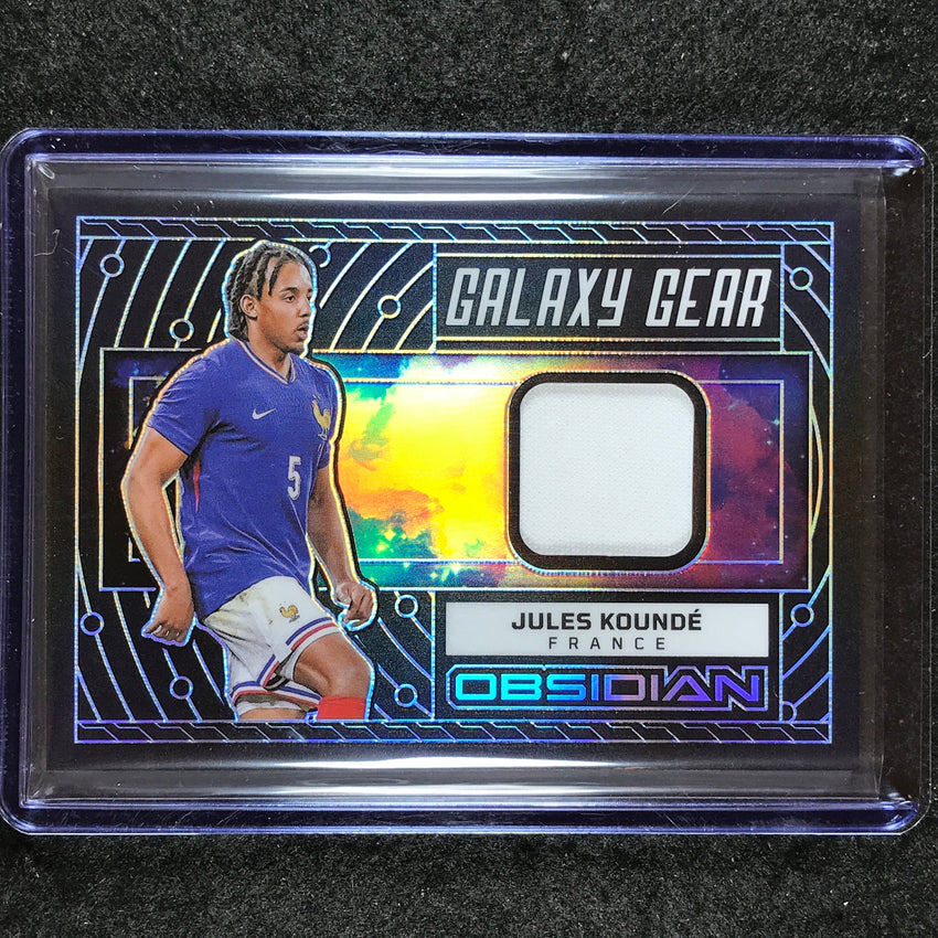 2023-24 Obsidian Soccer JULES KOUNDE Galaxy Gear Jersey Relic Base 162/199
