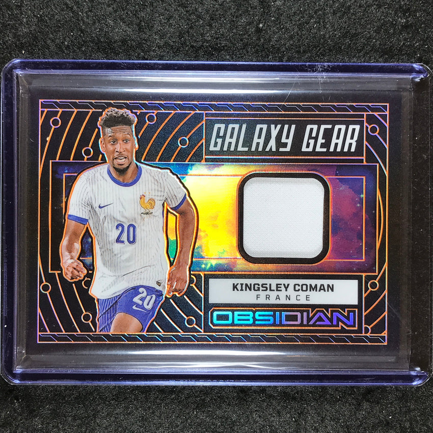 2023-24 Obsidian Soccer KINGSLEY COMAN Galaxy Gear Jersey Relic Orange 38/99
